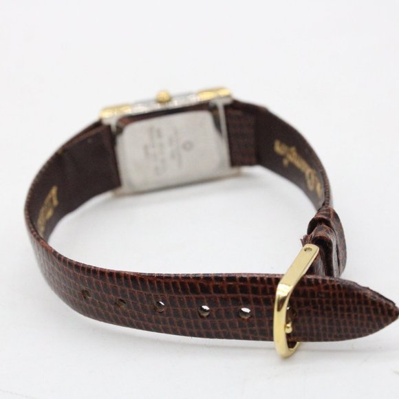 J.B Champion Watch Womens Gold Tone Stainless Steel Classic Brown Leather Band - Picture 7 of 8